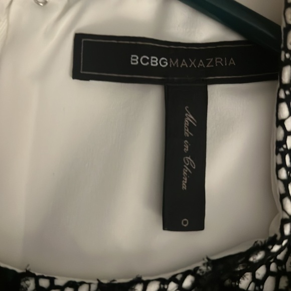 BCBG MaxAzria Sleeveless pleated-skirt lace-trim dress - Picture 8 of 10